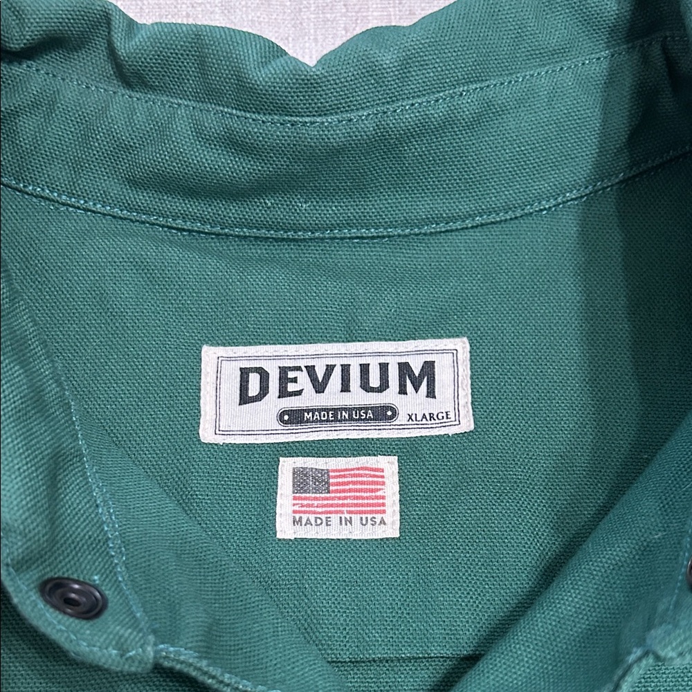 Devium Chapman Canvas Shirt Jacket Men’s XL Green Button-Up Utility Outdoor - Picture 3 of 15